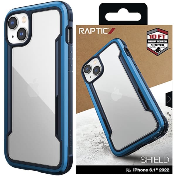 Raptic X-Doria Shield Deksel iPhone 14 Plus pansret deksel blå