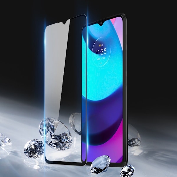 Dux Ducis 10D herdet glass slitesterk 9H herdet glass for fullskjerm med ramme Motorola Moto E20 svart (casevennlig)