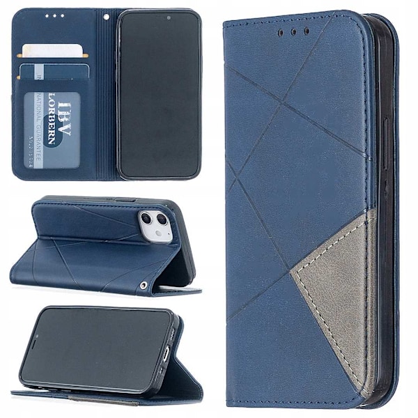 Zaps Fodral Origami Skal För Iphone 12 Mini Blå