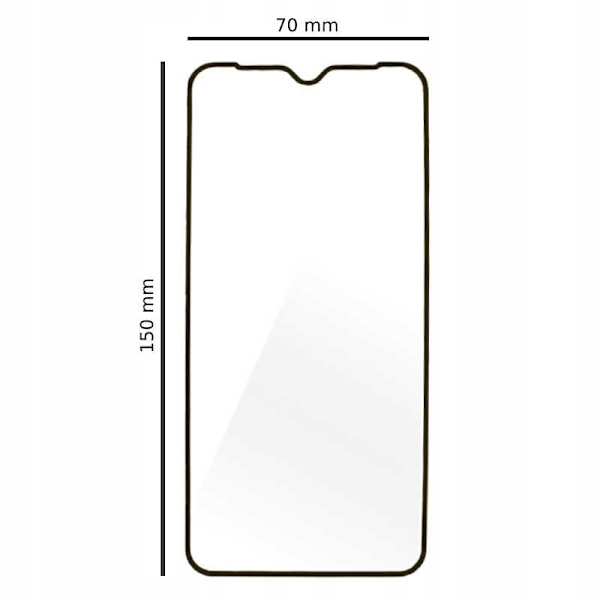 Spacecase 5D Härdat Glas För Oppo A12 Skärmskydd Mot Repa