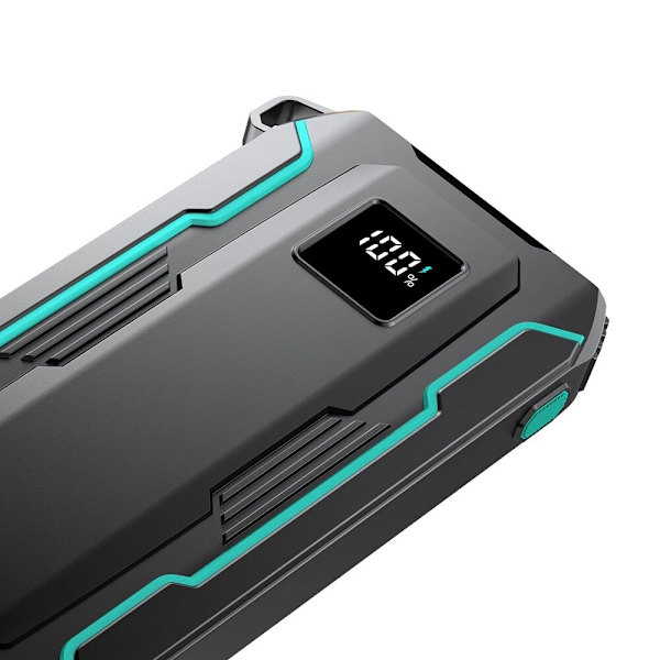 Joyroom JR-L017 22,5 W 10 000 mAh Powerbank med innebygd USB-C / Lightning-kabel - Svart