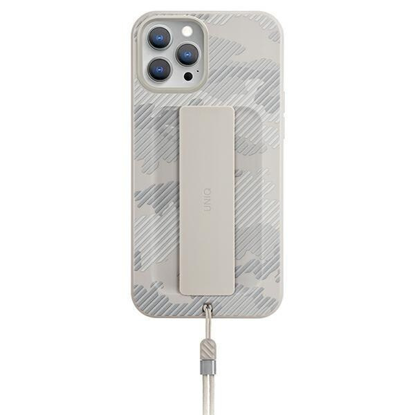 UNIQ Heldro-deksel iPhone 12/12 Pro 6.1 beige camo/elfenben camo Antimikrobiell