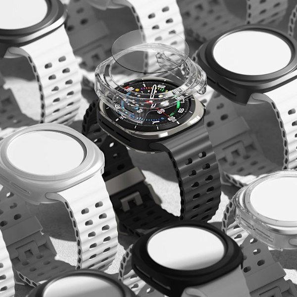 RINGKE SLIM OG HÆRDET GLAS GALAXYUR ULTRA (47 MM) TITANIUM SORT