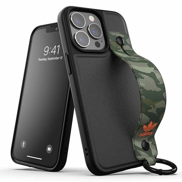 ADIDAS OR HAND STRAP COVER TIL IPHONE 13 PRO / IPHONE 13 - SORT OG GRØN