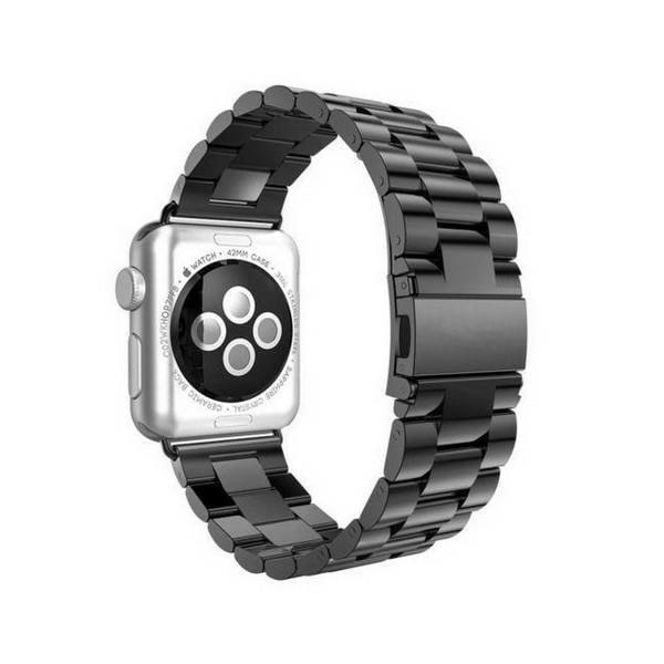 Mercury Metal Apple Watch-rem 38/40/41 mm svart/svart