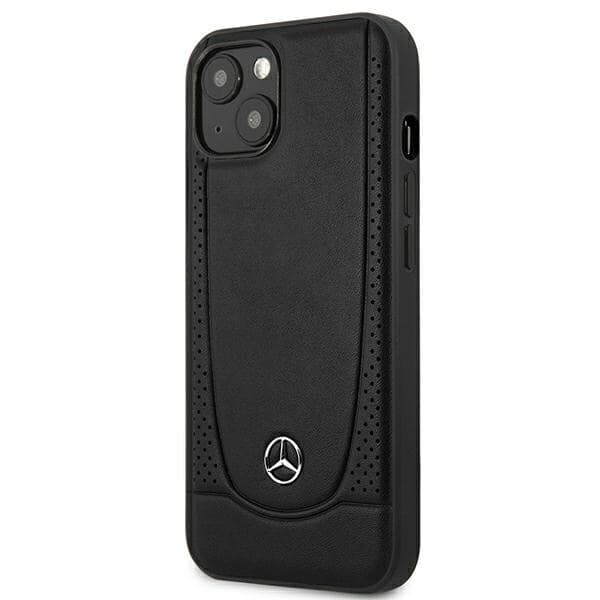 MERCEDES LÆDER URBAN COVER TIL IPHONE 14 PLUS - SORT