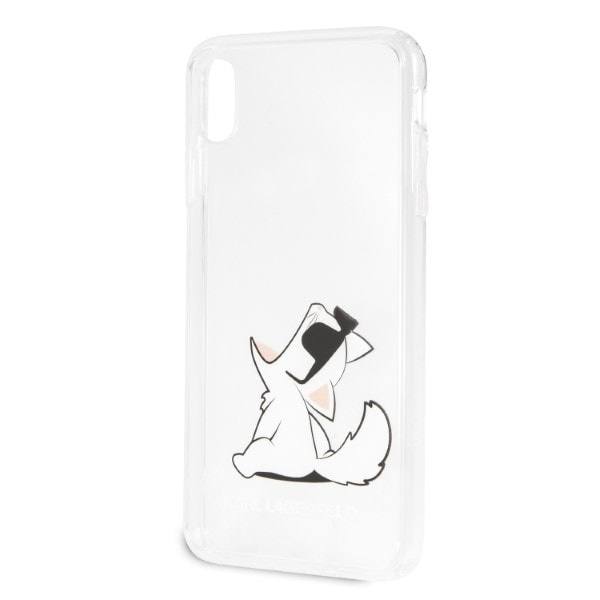 Karl Lagerfeld KLHCI65CFNRC iPhone Xs Max hårdfodral transparent Choupette Fun