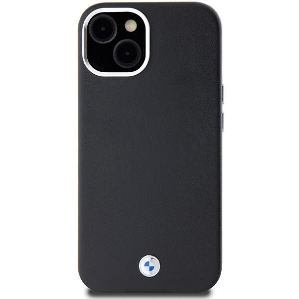 BMW SIGNATURE WRAPPED METAL MAGSAFE ETUI TIL IPHONE 15 PLUS / 14 PLUS - SORT
