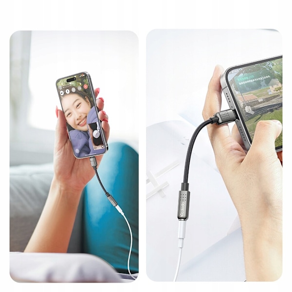 MCDODO ADAPTER LIGHTNING MINIJACK, 3,5 mm kabel for iPhone 13 14