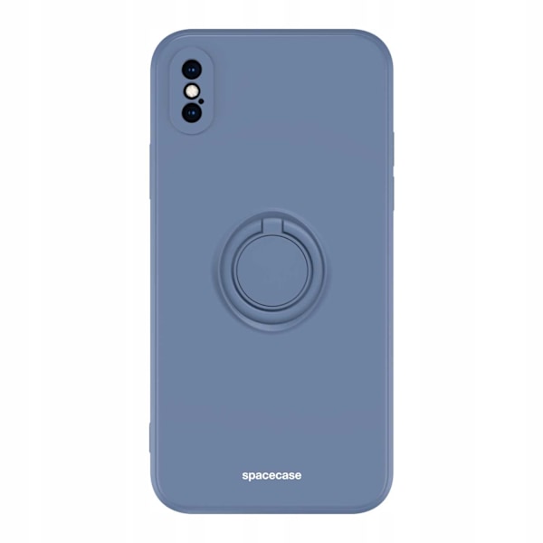 Spacecase Silikonecase Ring För Iphone Xs Max Blåt Skydd