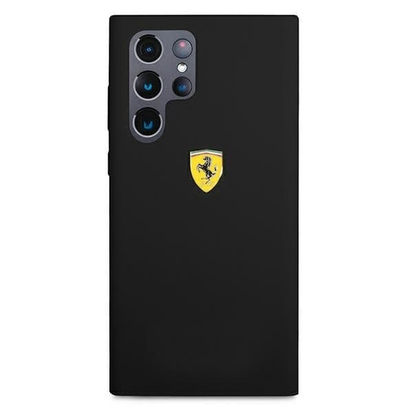 FERRARI ON TRACK SILIKONE ETUI TIL SAMSUNG GALAXY S22 ULTRA - SORT