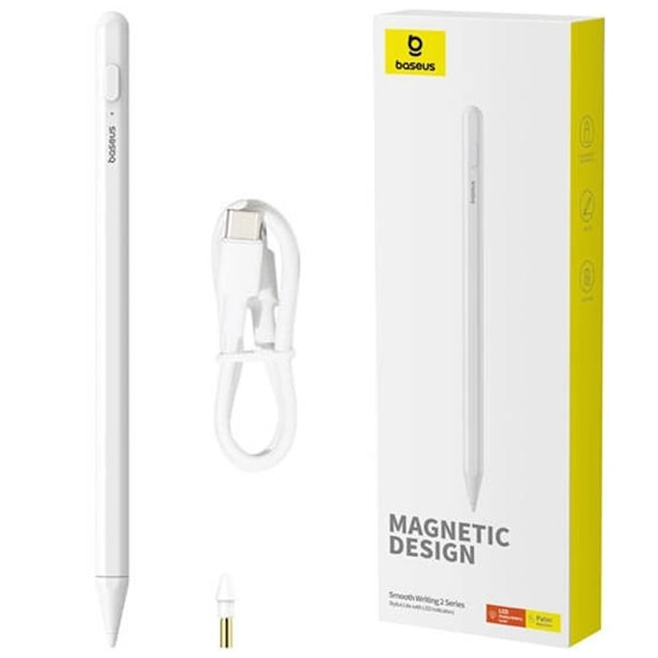 Baseus Smooth Writing 2-penn med LED-indikator - hvit