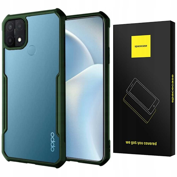 Spacecase Case Cover För Oppo A15 Phone Green