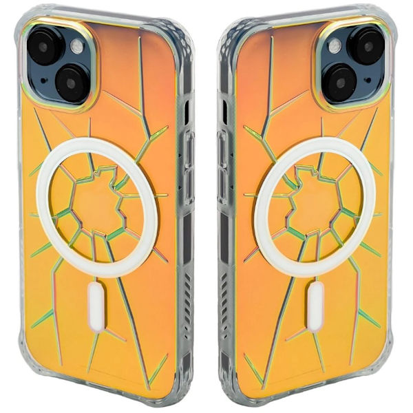KINGXBAR CASE HOUSING COVER TIL IPHONE 15 HOLOGRAPHIC