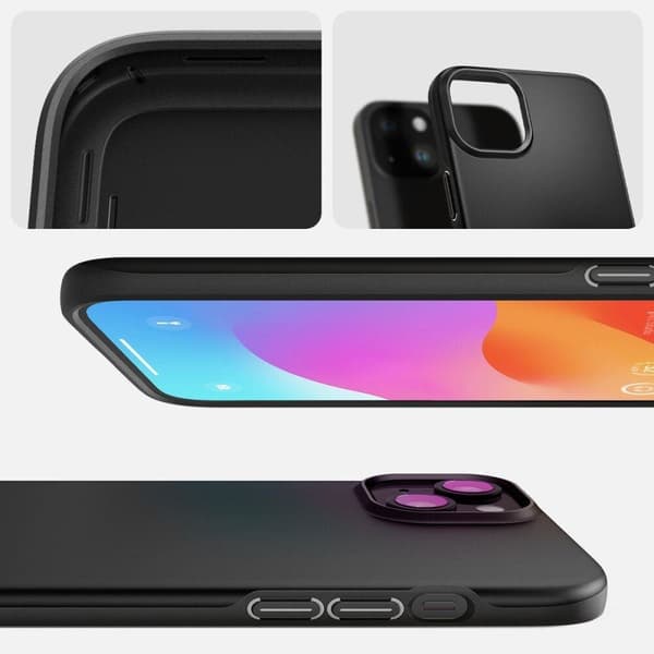 SPIGEN THIN FIT IPHONE 15 SVART