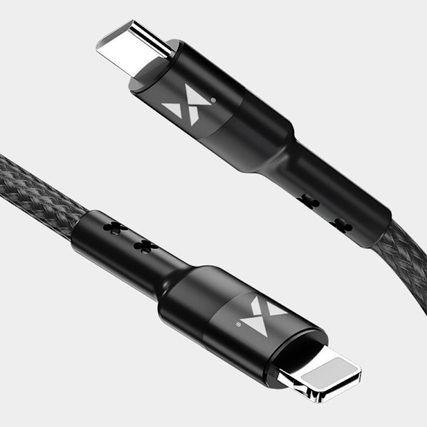 Wozinsky USB Type C - Lightning Power Delivery-kabel 18W 2m svart (WUC-PD-CL2B)