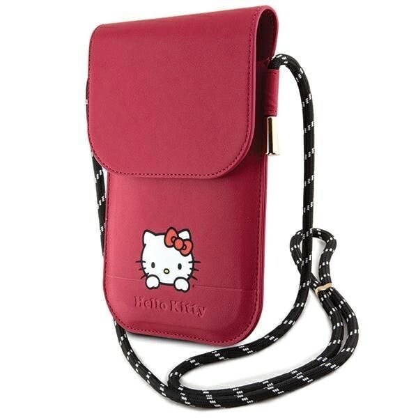 Hello Kitty Leather Daydreaming Cord-veske - rosa
