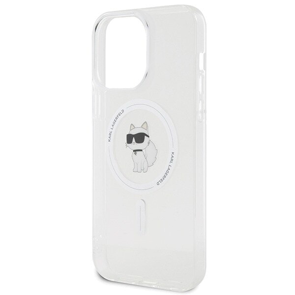 Karl Lagerfeld IML Choupette MagSafe deksel til iPhone 15 Pro Max - gjennomsiktig