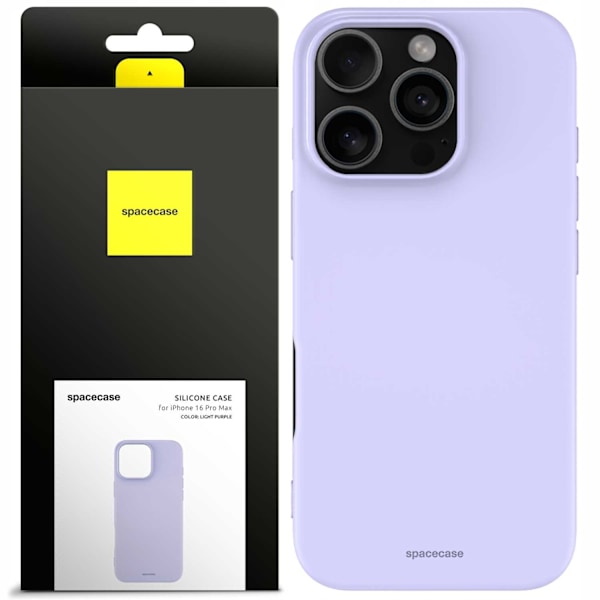 Spacecase Silikonfodral För Iphone 16 Pro Max Ljuslila