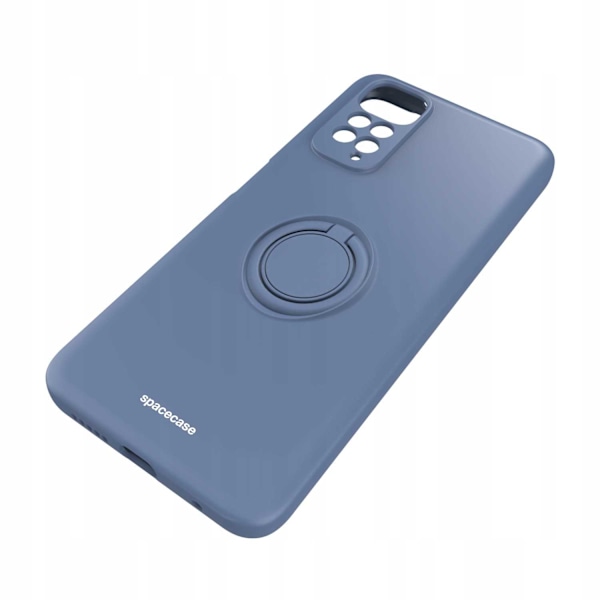 Spacecase Silikon Case Ring För Xiaomi Redmi Note 11 11S Blå
