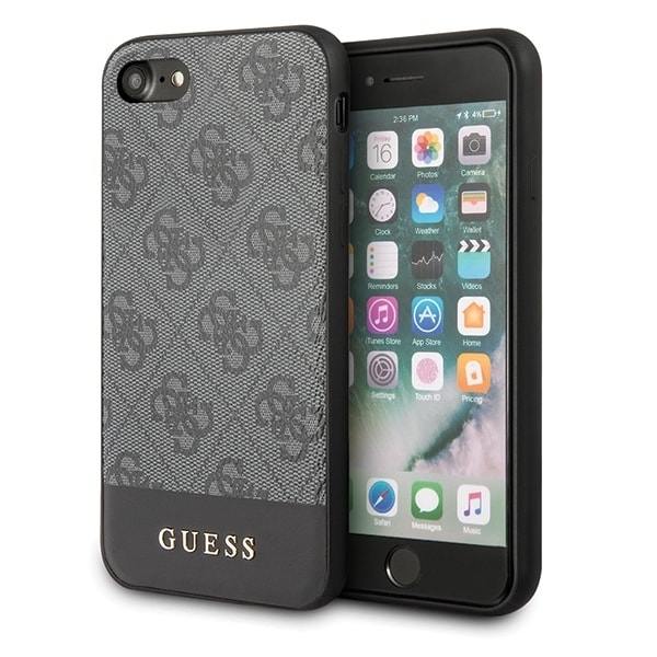 Gissa GUHCI8G4GLGR iPhone 7/8/SE 2020 /SE 2022 grå/grå hårdfodral 4G Stripe Collection