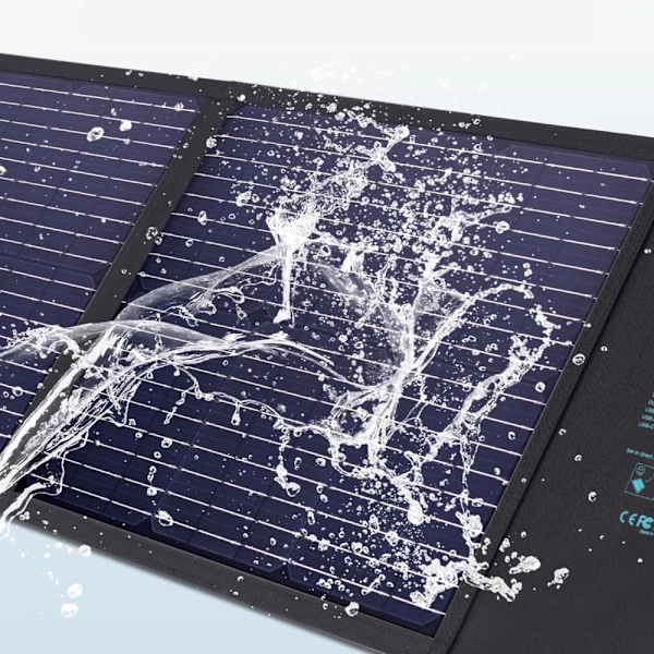 CHOETECH SOLAR SOLAR LADER 100W FOLDBAR USB C, 2X USB QC SORT