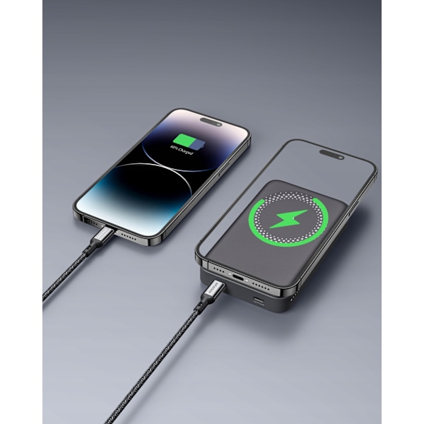 INNOSTYLE POWERMAG 2IN1 SNABB INDUKTION POWERBANK FÖR MAGSAFE 10000MAH STATIV SVART