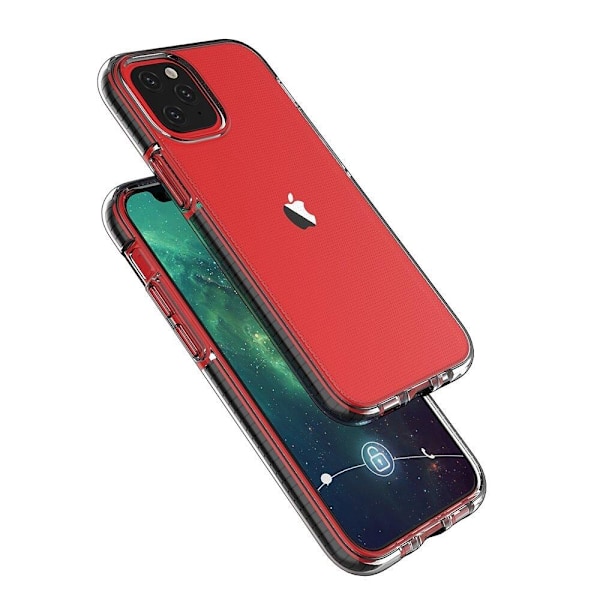 Spring Case, gel-deksel med fargerik ramme for iPhone 13 mini, mint