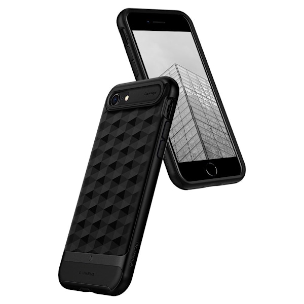 CASEOLOGY PARALLAX IPHONE 7 / 8 / SE 2020 / 2022 MATT SVART