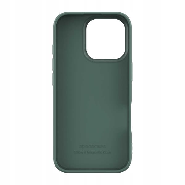 Spacecase Magnetisk Silikonfodral För Iphone 16 Pro Mörkgrön