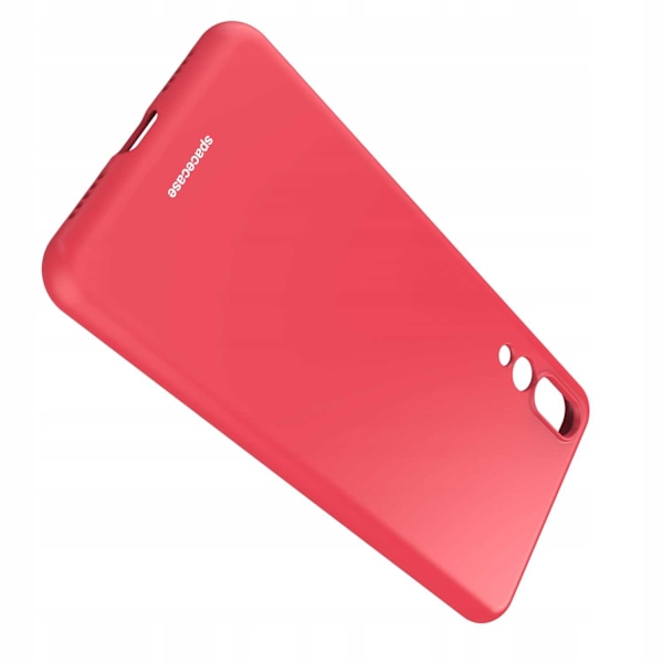 Spacecase Silikonfodral För Huawei P20 Pro Rött Skydd