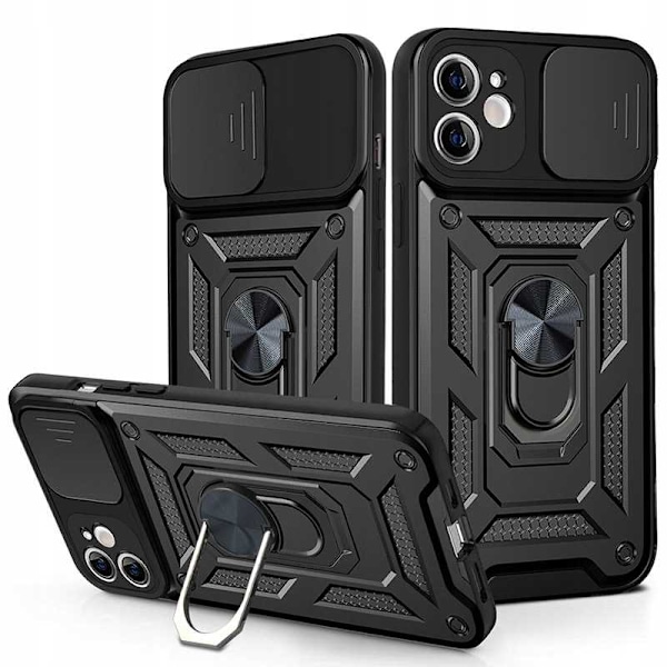 Spacecase Case Fall För Iphone 11 Svart Sc Camring Skydd