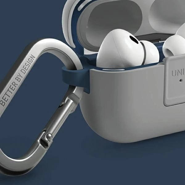 UNIQ Clyde Lock Case för AirPods Pro 2 (2022/2023) - blå-mörkgrå