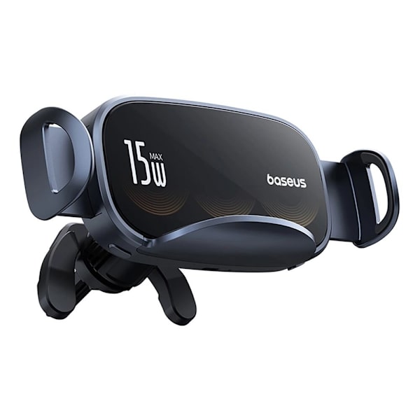 Baseus LightChaser BS-CM029 bilmontert induktiv lader med trippelspole - svart
