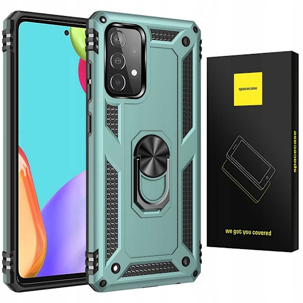 Spacecase Ring Nx Green Case För Samsung Galaxy A52 5G Case