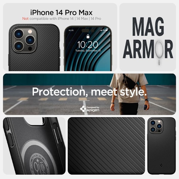 SPIGEN MAG ARMOR IPHONE 14 PRO MAX MAT SORT