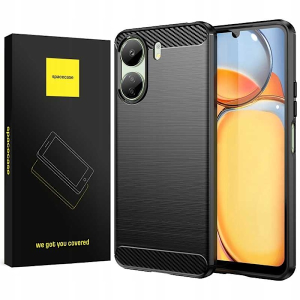 Spacecase Kolhäll För Xiaomi Poco C65 Redmi 13C 4G Svart