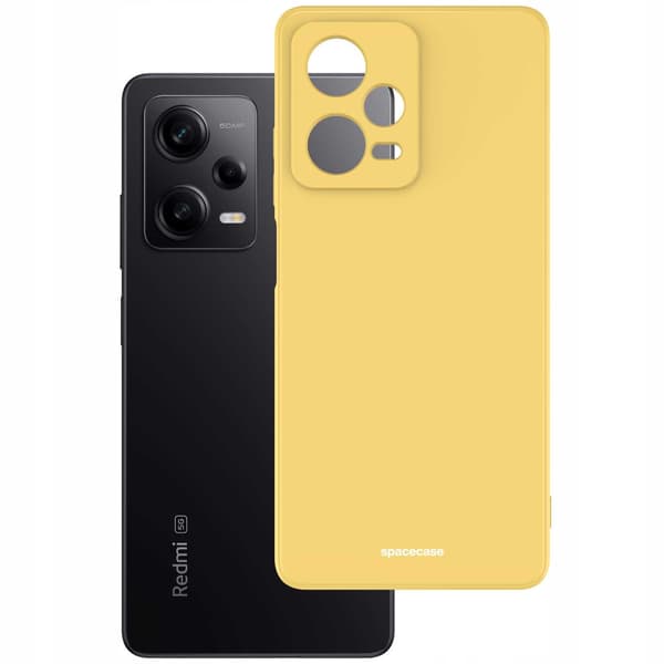 Spacecase Silikonfodral För Xiaomi Redmi Note 12 Pro 5G Yellow