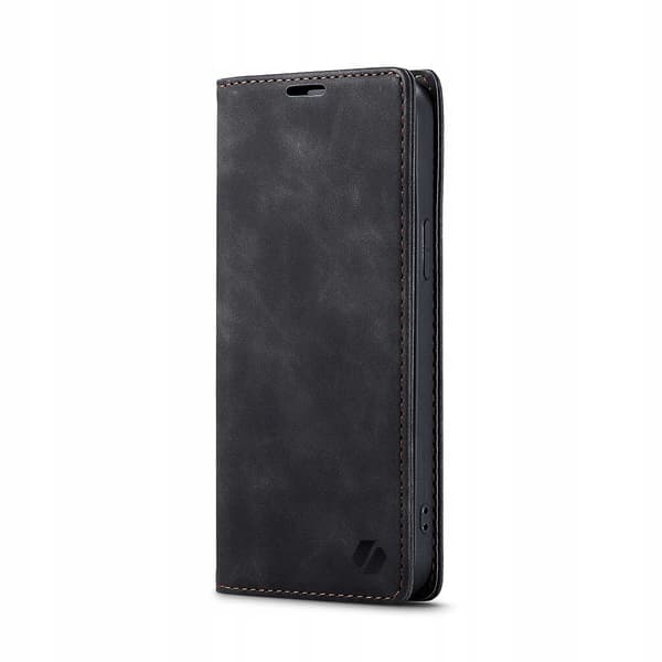 Spacecase Plånboksfodral Till Iphone 14 Plus Svart Skydd Med Gummi