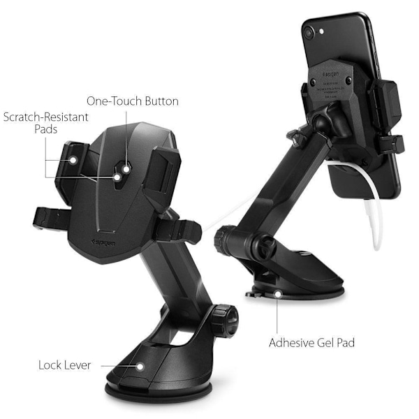SPIGEN TS35 SIGNATUR CAR MONTERINGSHOLDER SORT