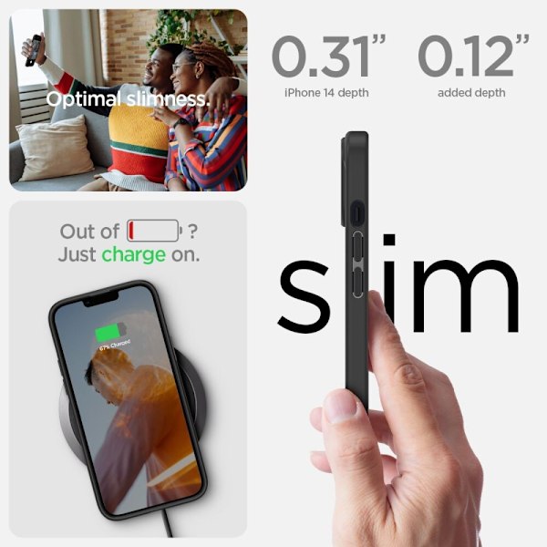 SPIGEN ULTRA HYBRID IPHONE 14 PLUS FROST SVART