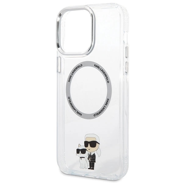 KARL LAGERFELD IKONISK KARL&CHOUPETTE MAGSAFE ETUI TIL IPHONE 13 PRO MAX - GENNEMSIGTIG