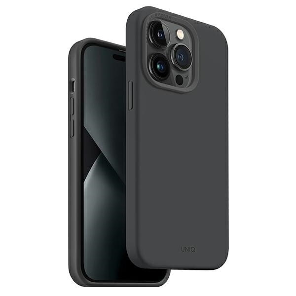Uniq Lino Hue beskyttelsesdeksel til iPhone 14 Pro Max Magclick Ladelader - grå