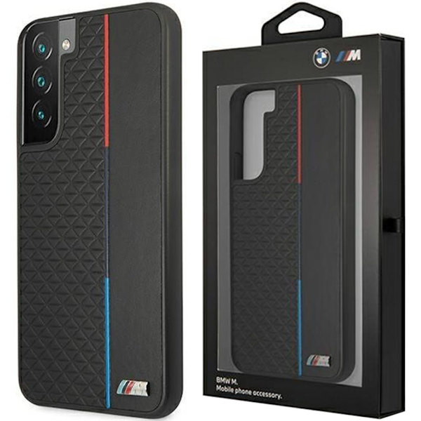 BMW M COLLECTION TRIANGLES ETUI TIL SAMSUNG GALAXY S22+ - SORT