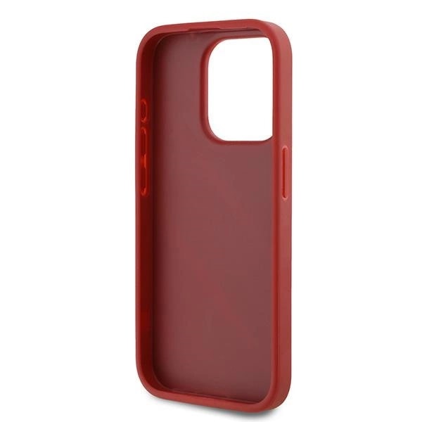 KARL LAGERFELD DIAGONAL QUILTED SCRIPT COVER TIL IPHONE 15 PRO MAX - RØD