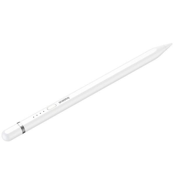 Baseus Smooth Writing 2 penn med aktiv spiss for iPad + USB-A - Lightning-kabel og utskiftbar spiss - hvit