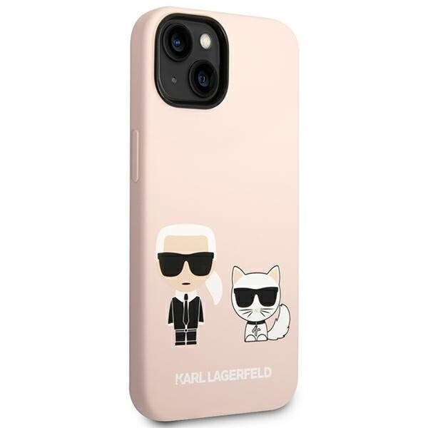 KARL LAGERFELD SILIKONE KARL&CHOUPETTE MAGSAFE ETUI TIL IPHONE 14 PLUS - LYS PINK