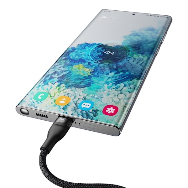 BASEUS HURTIG OPLADEKABEL 2IN1 USB-C - 2XUSB-C 100W 1,5M SORT