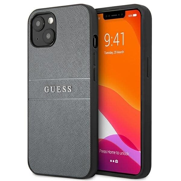 Gissa GUHCP13SPSASBGR iPhone 13 mini 5,4" grå/grå Saffiano-rem