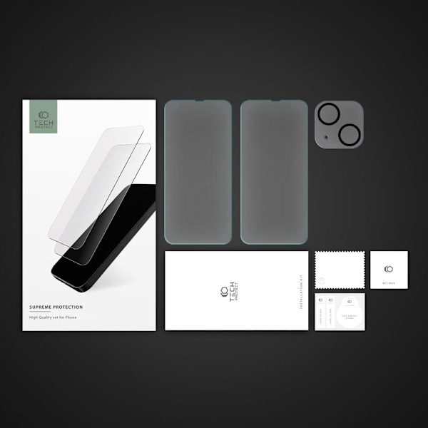 HÆRDET GLAS TECH-PROTECT SUPREME SÆT IPHONE 14 CLEAR